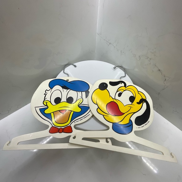 Vintage 1971 Disney Pluto and Donald Duck - Child Hangers set of 2 - Picture 2 of 9